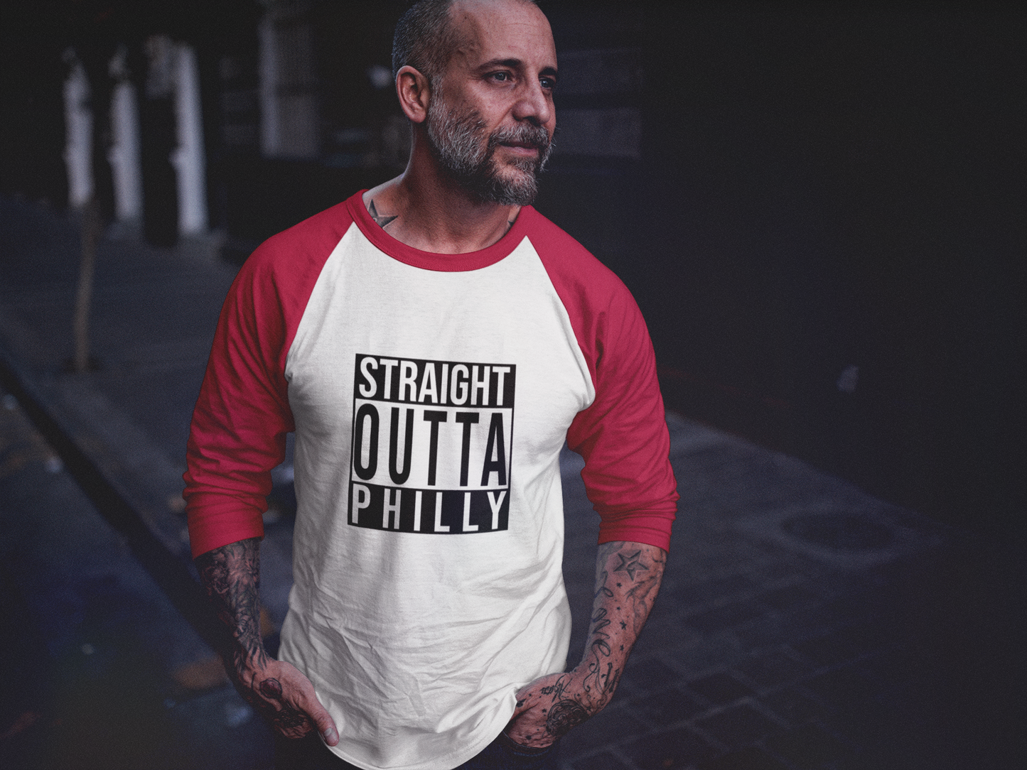 Straight Outta Philly - 3/4 sleeve raglan shirt