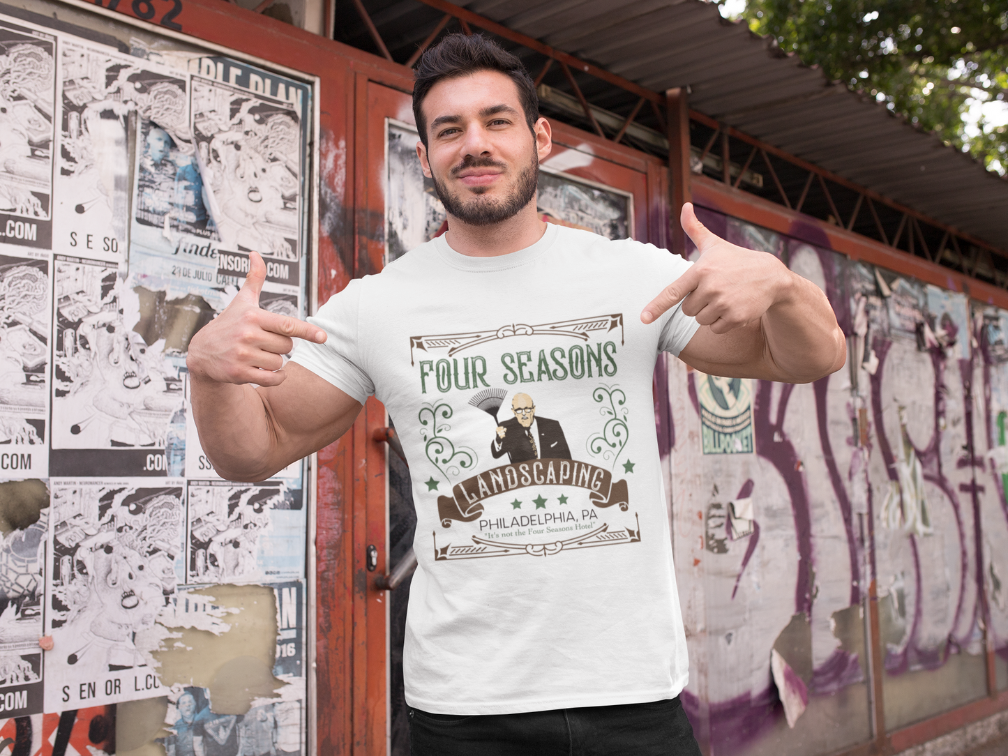 Lawn Jawn - Four Seasons Landscaping - Parody Shirt