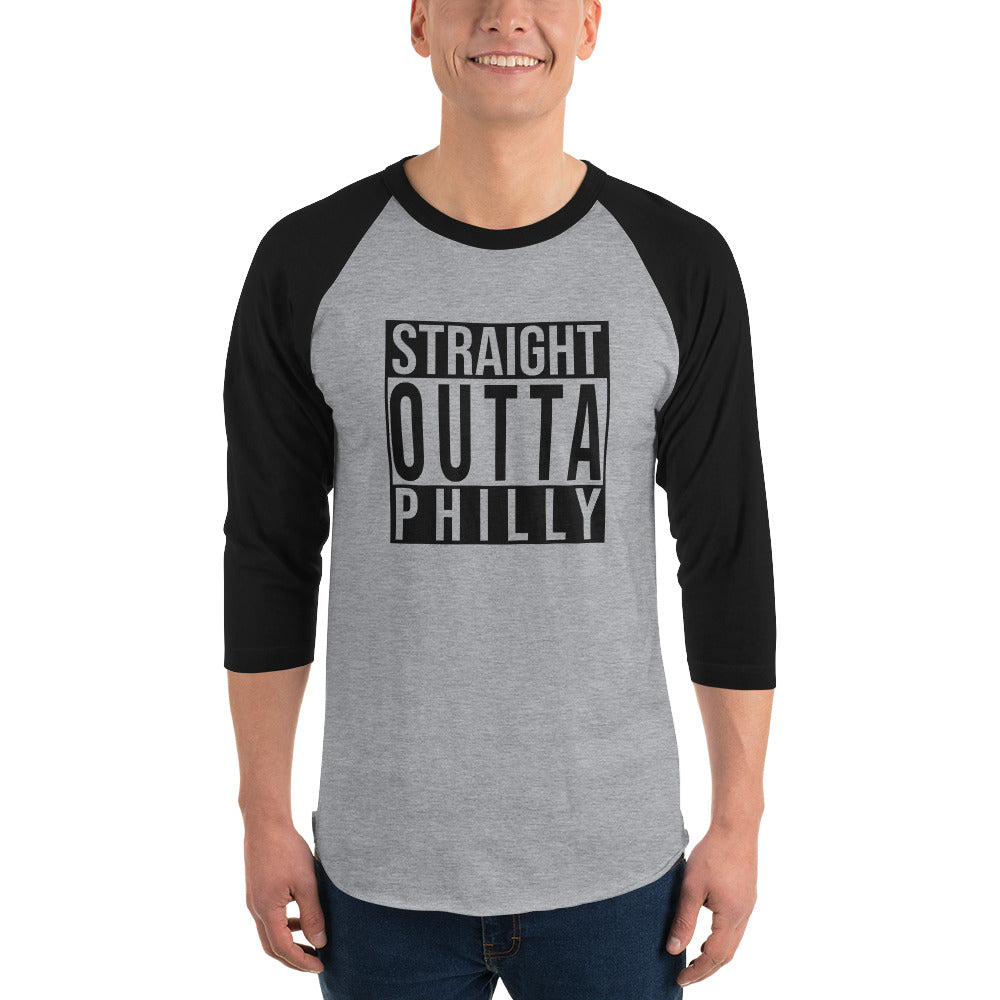 Straight Outta Philly - 3/4 sleeve raglan shirt